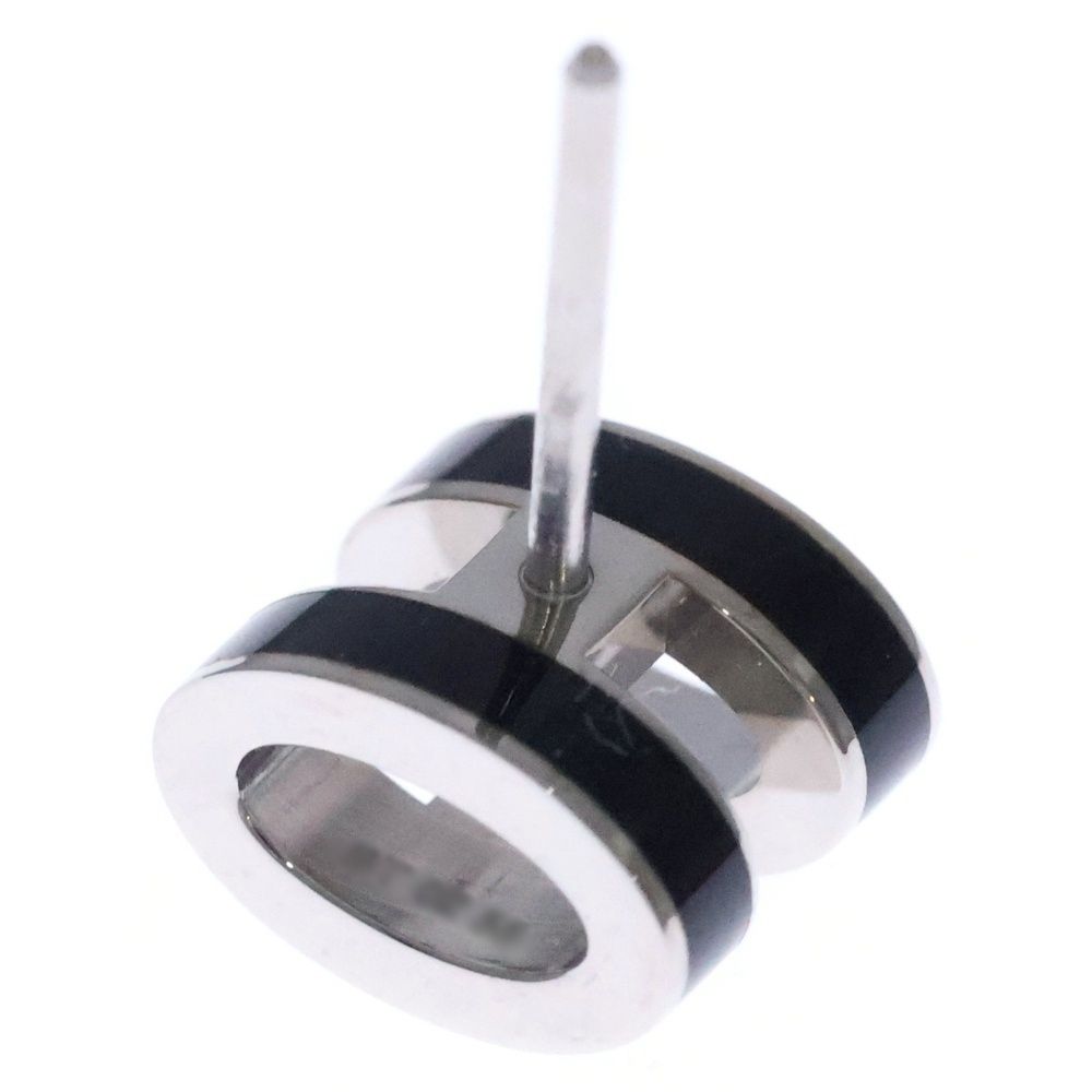 HERMES (エルメス) ポップアッシュ ミニ ピアス ブラック×シルバー