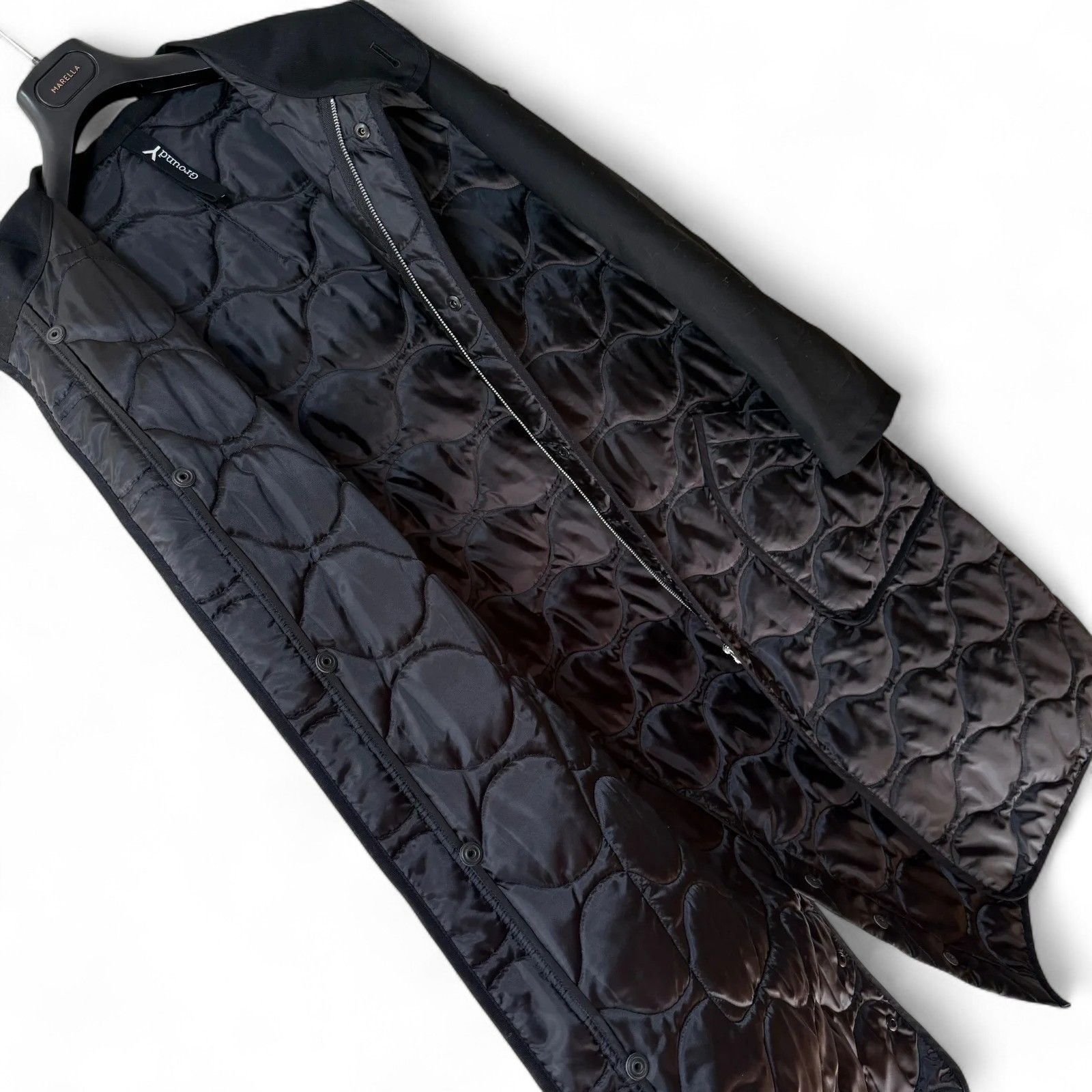 極美品 ヨウジヤマモト オーバーサイズデザイン キルティングロング