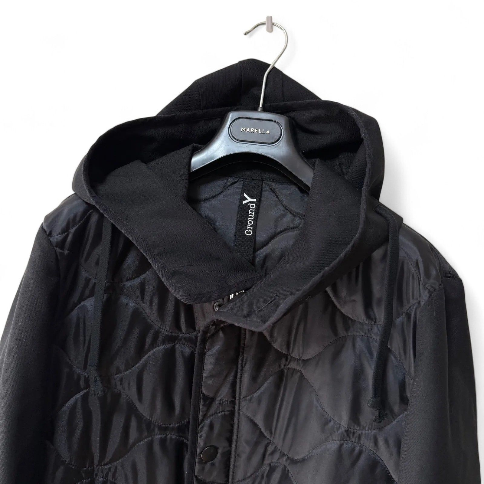 極美品 ヨウジヤマモト オーバーサイズデザイン キルティングロング