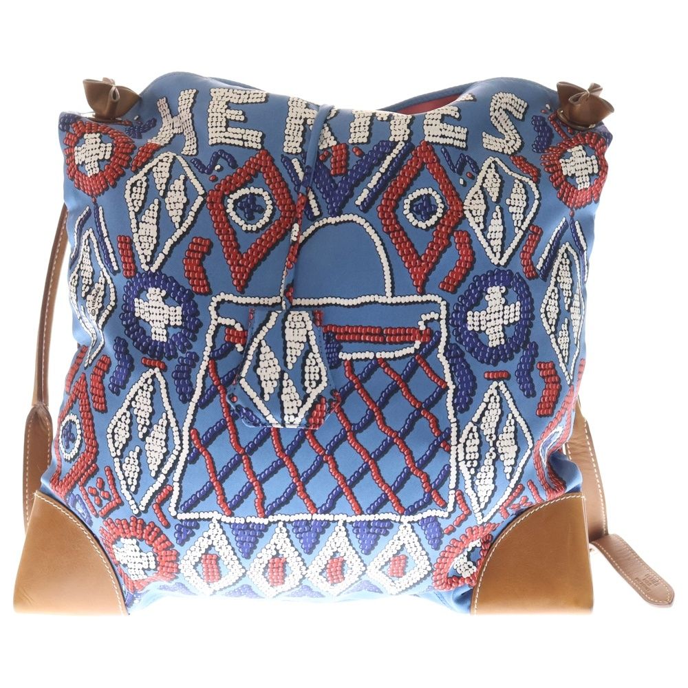 HERMES (エルメス) シルキーシティPM シルク レザー ショルダーバッグ