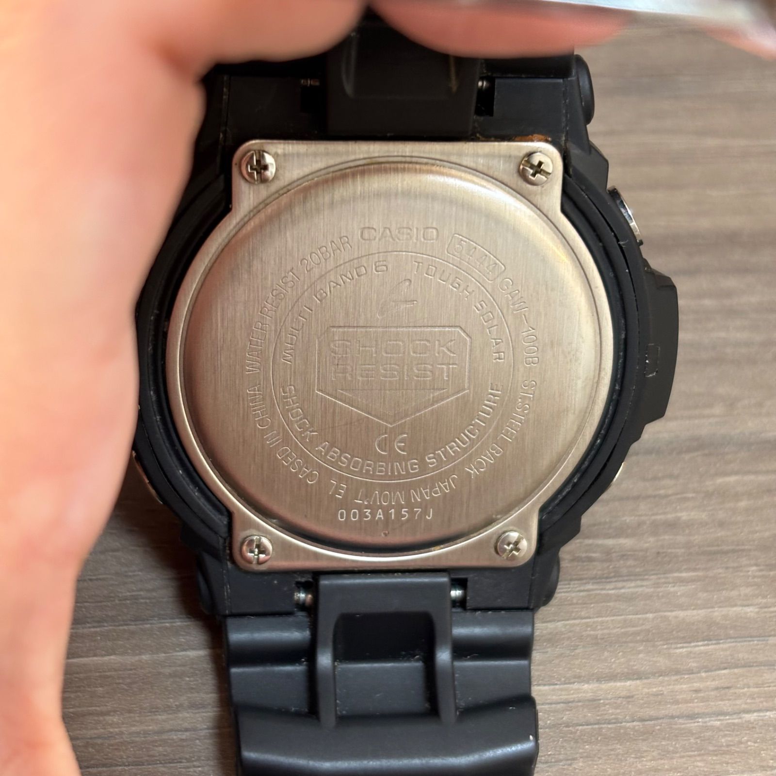 ☆ G-SHOCK GAW-100B ブラック ソーラー 電波なしモデル 5444 説明書 