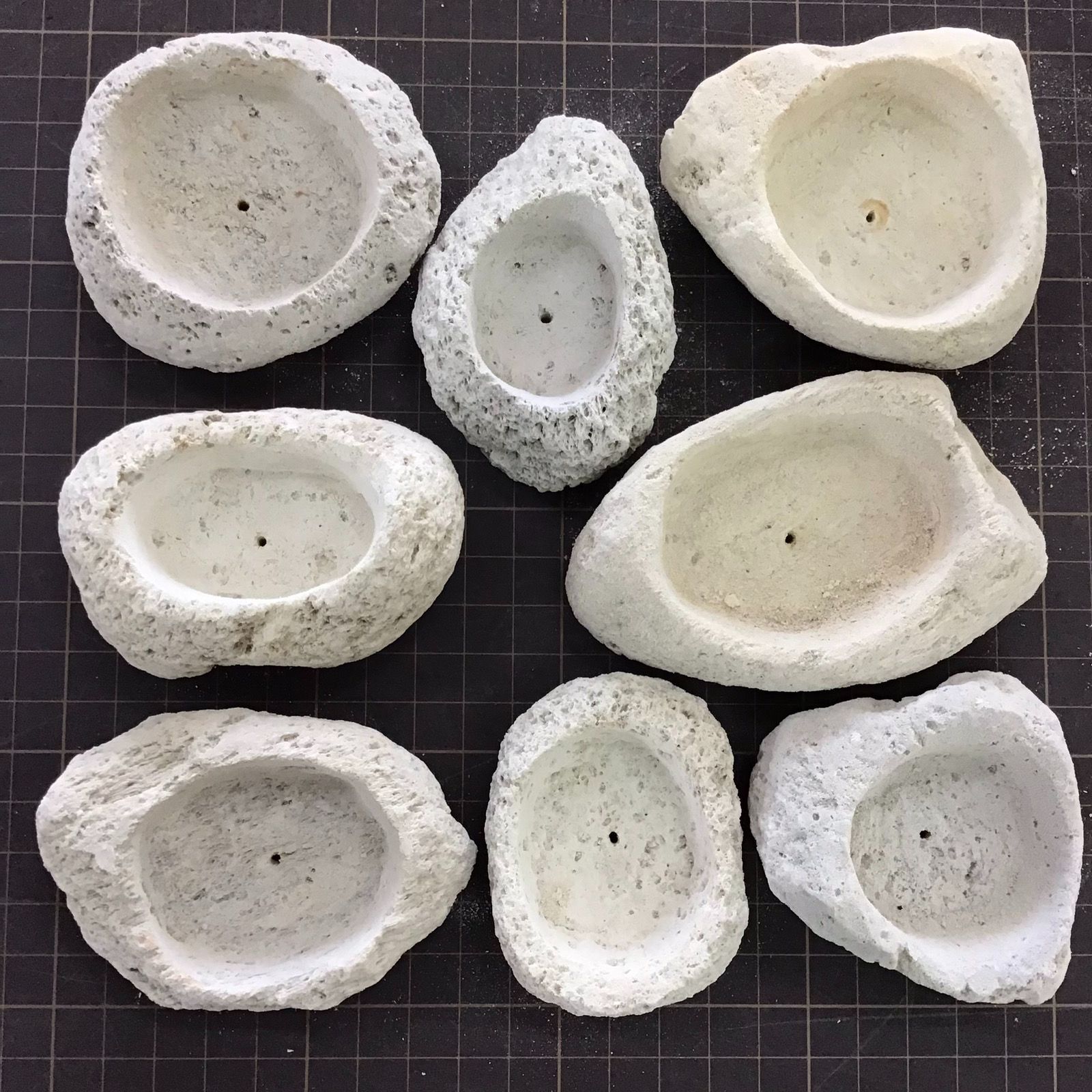 アイテラスの軽石鉢 8点セット｜軽量＆通気性抜群｜観葉植物や多肉植物