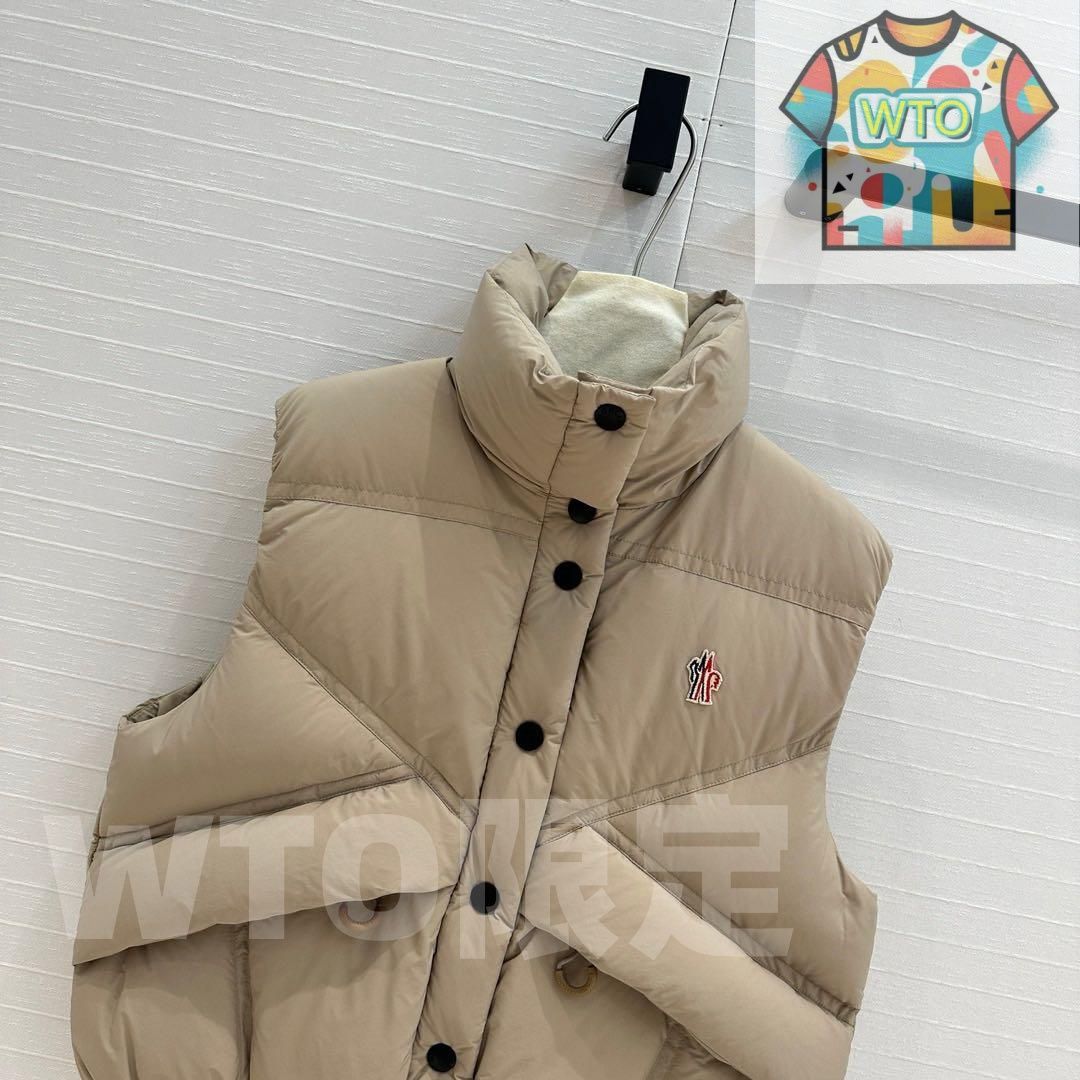 MONCLER アイボリーべーダウンベスト MONCLER ベージュ ダウンベスト｜本日限定特価｜新品未使用 - メルカリ