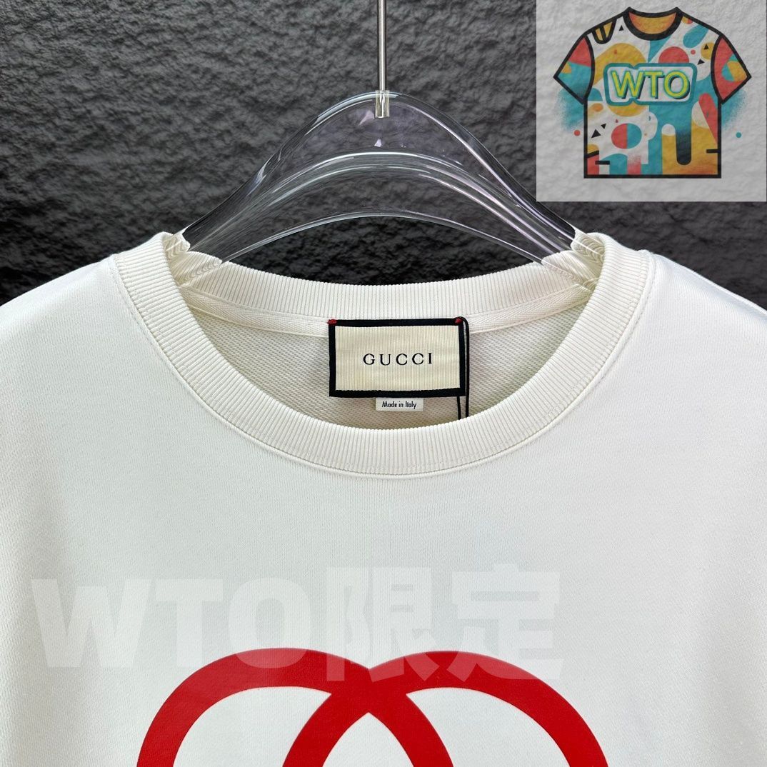 GUCCI 2025新作 ロゴプリント クルーネックスウェット [本日特価|新品