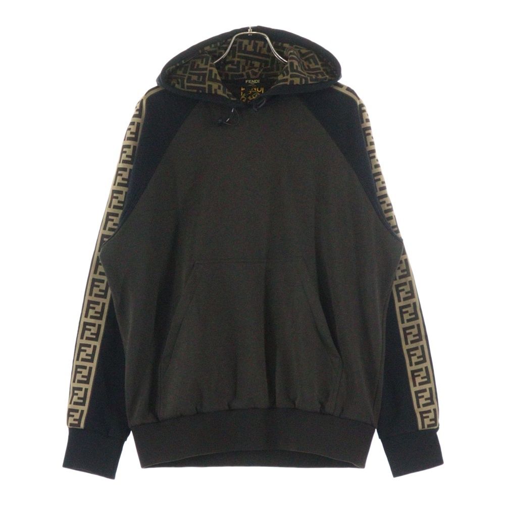 FENDI (フェンディ) ズッカ柄 ライン ラグランスリーブ プルオーバー