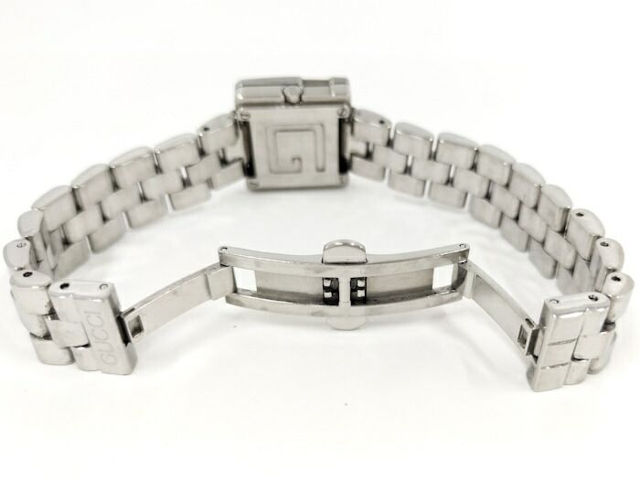 GUCCI レディース 腕時計 Gスクエア SS クオーツ シルバー文字盤 3600L
