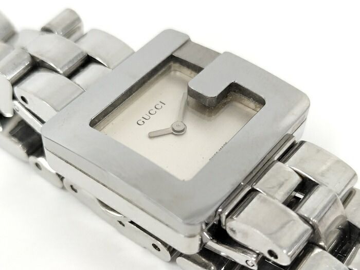 GUCCI レディース 腕時計 Gスクエア SS クオーツ シルバー文字盤 3600L