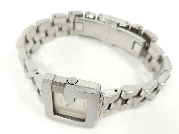 GUCCI レディース 腕時計 Gスクエア SS クオーツ シルバー文字盤 3600L