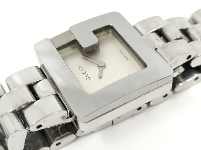 GUCCI レディース 腕時計 Gスクエア SS クオーツ シルバー文字盤 3600L