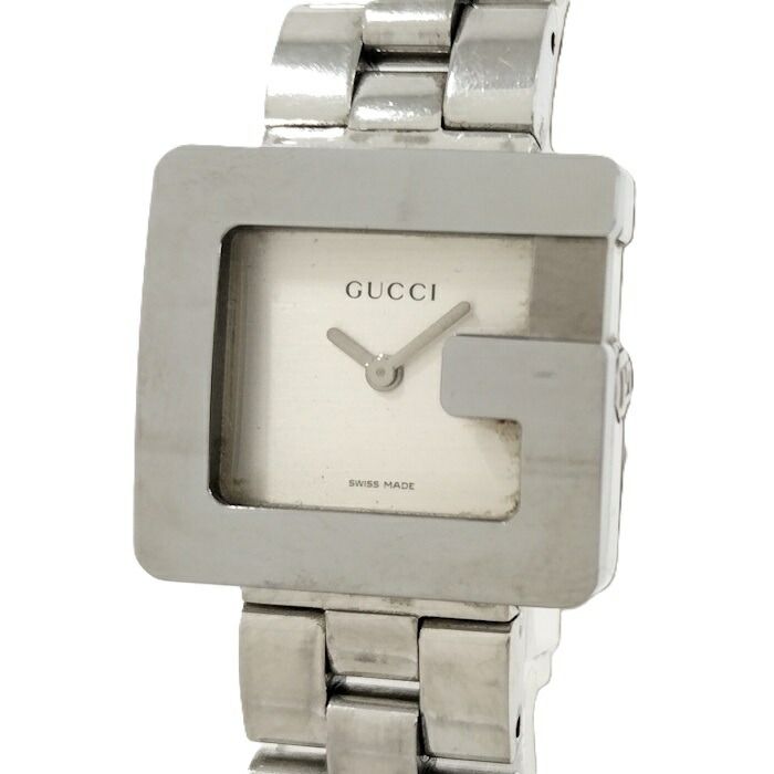 GUCCI レディース 腕時計 Gスクエア SS クオーツ シルバー文字盤 3600L