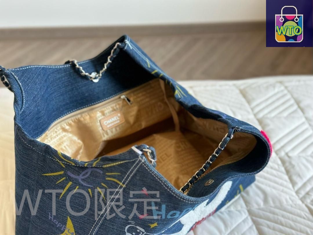 CHANELシャネルのスター同款デニム大サイズショルダーバッグ｜本日限定