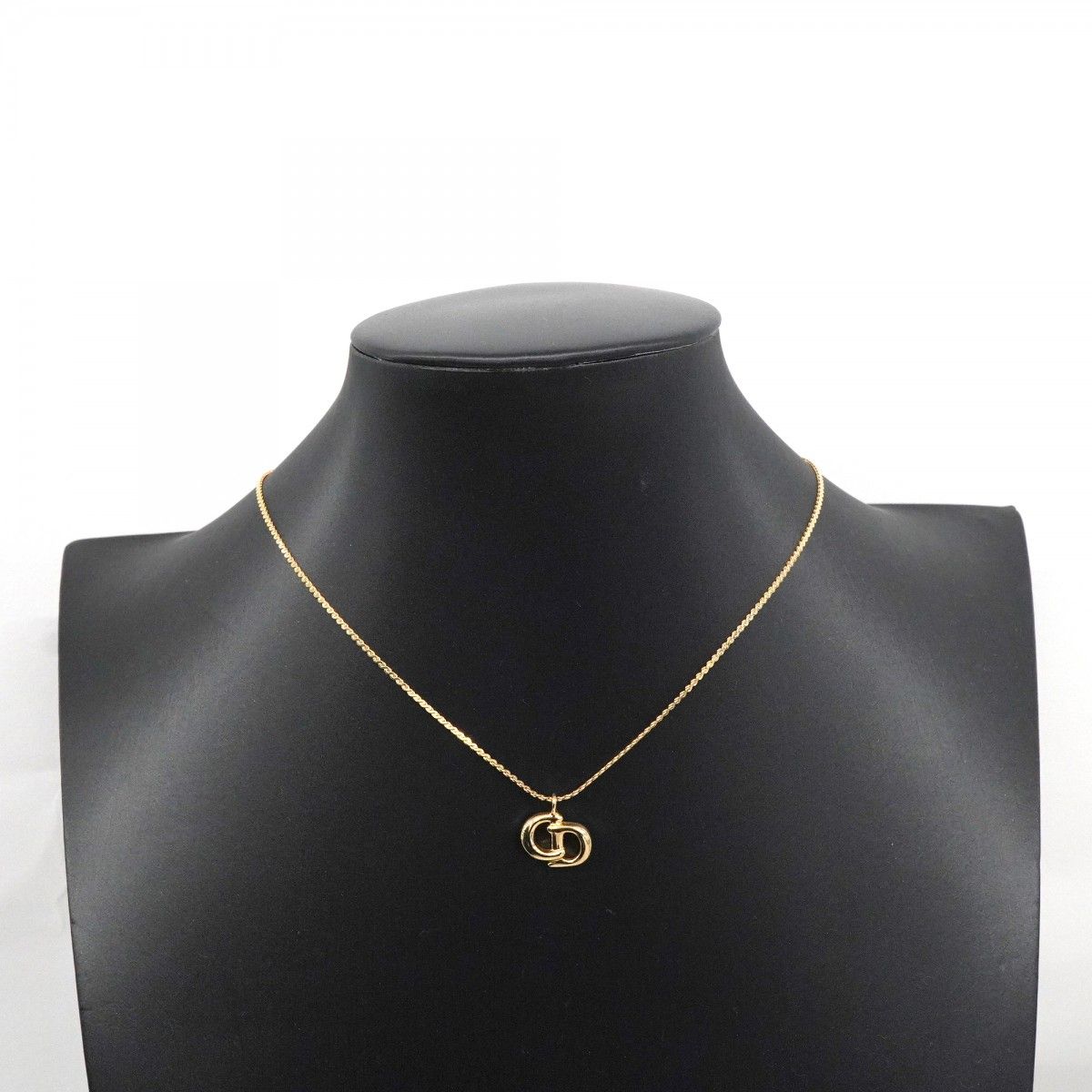 ☆SALE【5jmb0777】クリスチャンディオール ネックレス CDロゴ GP