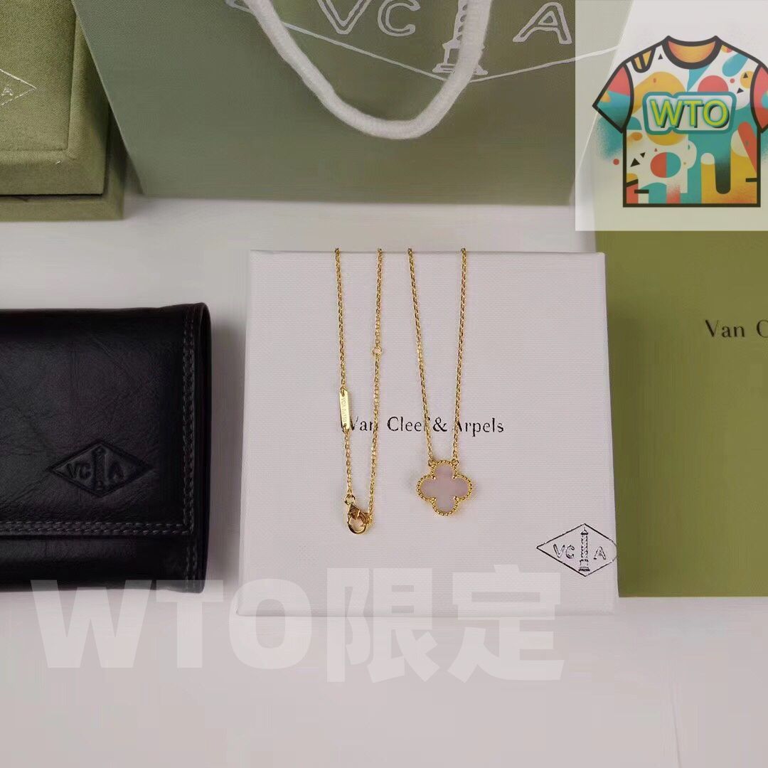 Van Cleef & Arpels マザーオブパールアルハンブラ ★保証書付き Van Cleef & Arpels] アルハンブラ マザーオブパール ペンダントセット