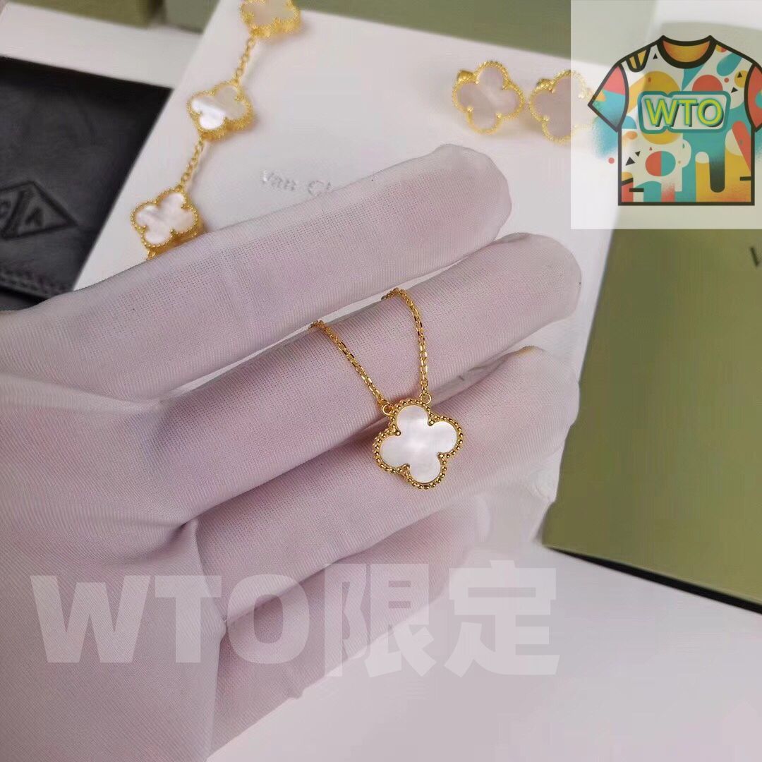 Van Cleef & Arpels] アルハンブラ マザーオブパール ペンダントセット