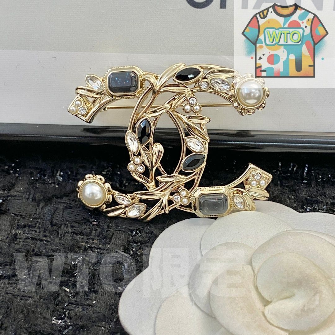 今日特価】CHANEL シャネル 22 年 ブラック ジェム ブローチ? - メルカリ