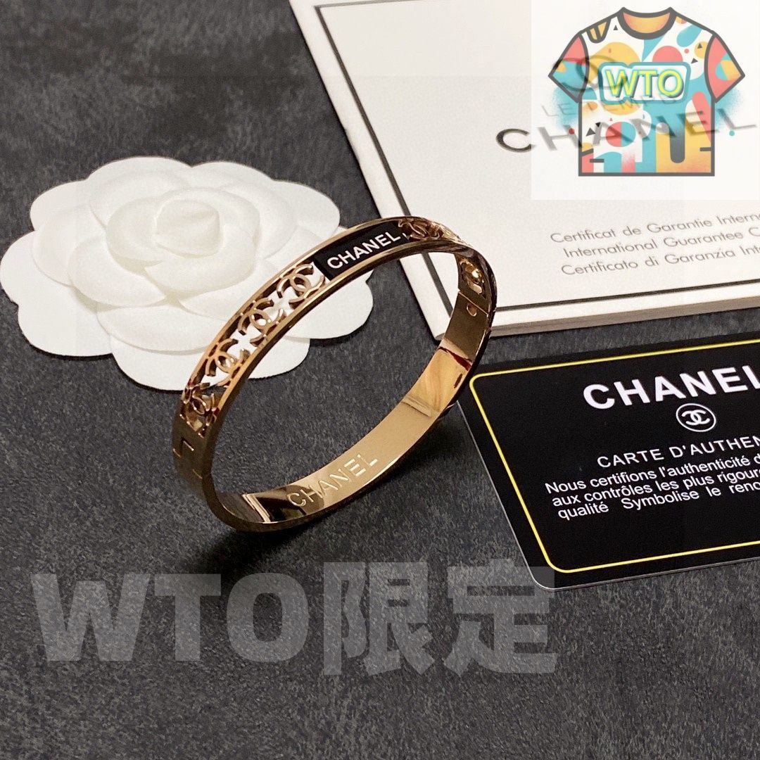 今日特価】Chanel シャネル オープンワーク メタリック ブレスレット