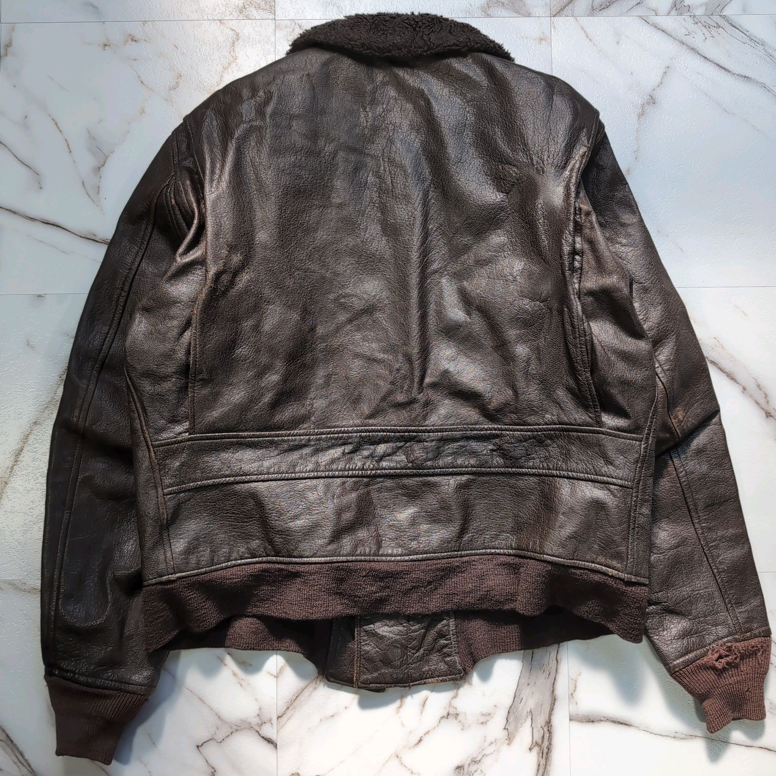 70s 1971年 米海軍実物 USNパンチング STAR SPORTSWEAR G-1 フライト 