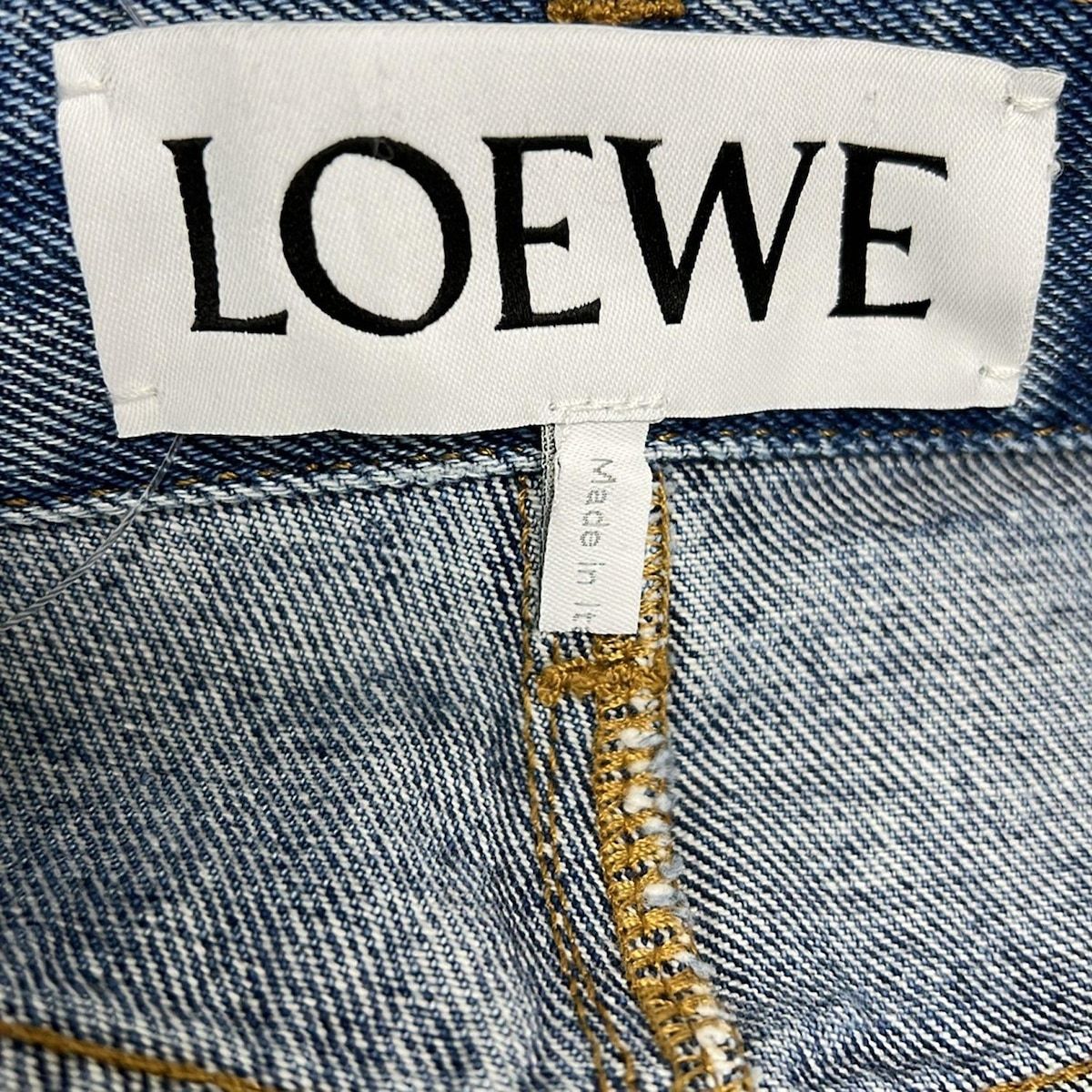 LOEWE(ロエベ) ジーンズ サイズ42 L レディース美品 - ネイビー
