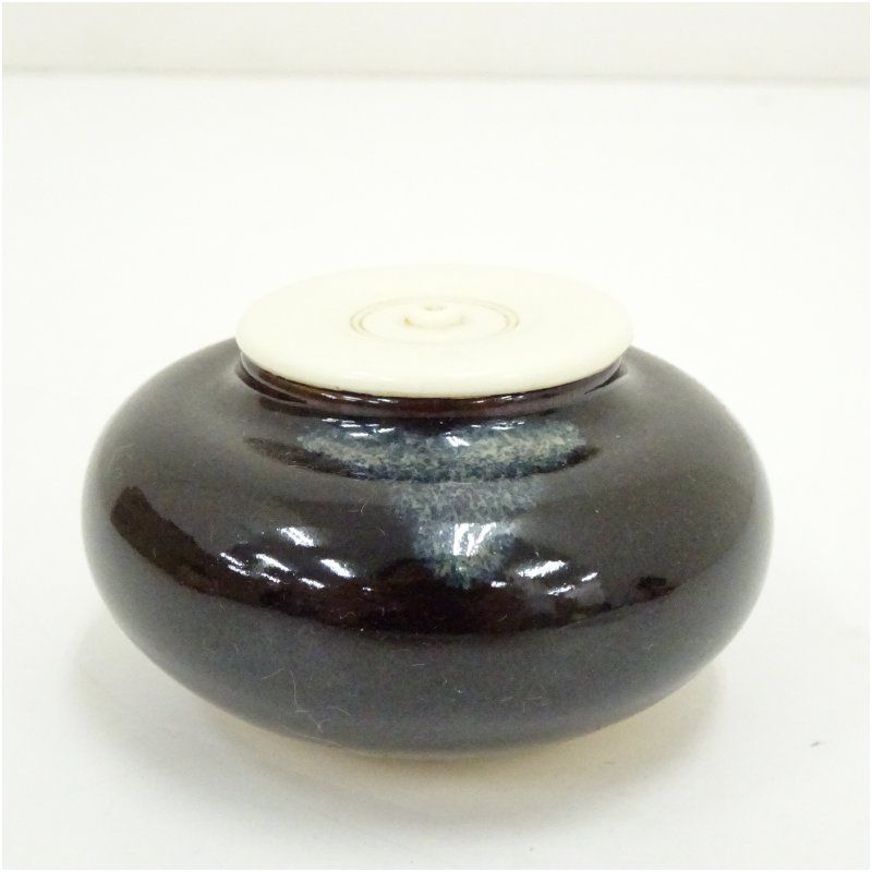 景山造 大海茶入（仕覆付） 茶入れ 茶道 茶道具 おしゃれ 道具 濃茶