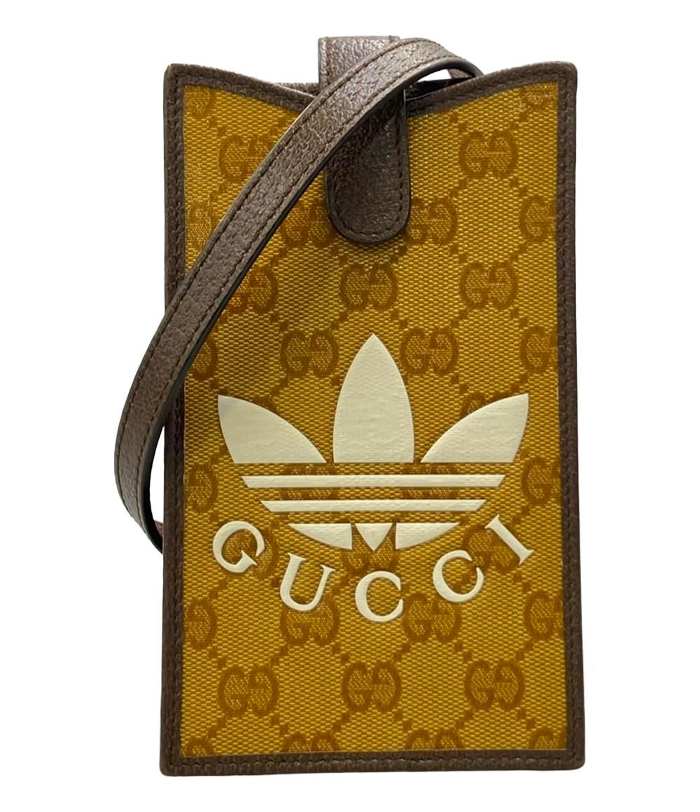 美品 グッチ アディダス スマホケース フォンポーチ ショルダー 美品 グッチ アディダス スマホケース フォンポーチ ショルダー