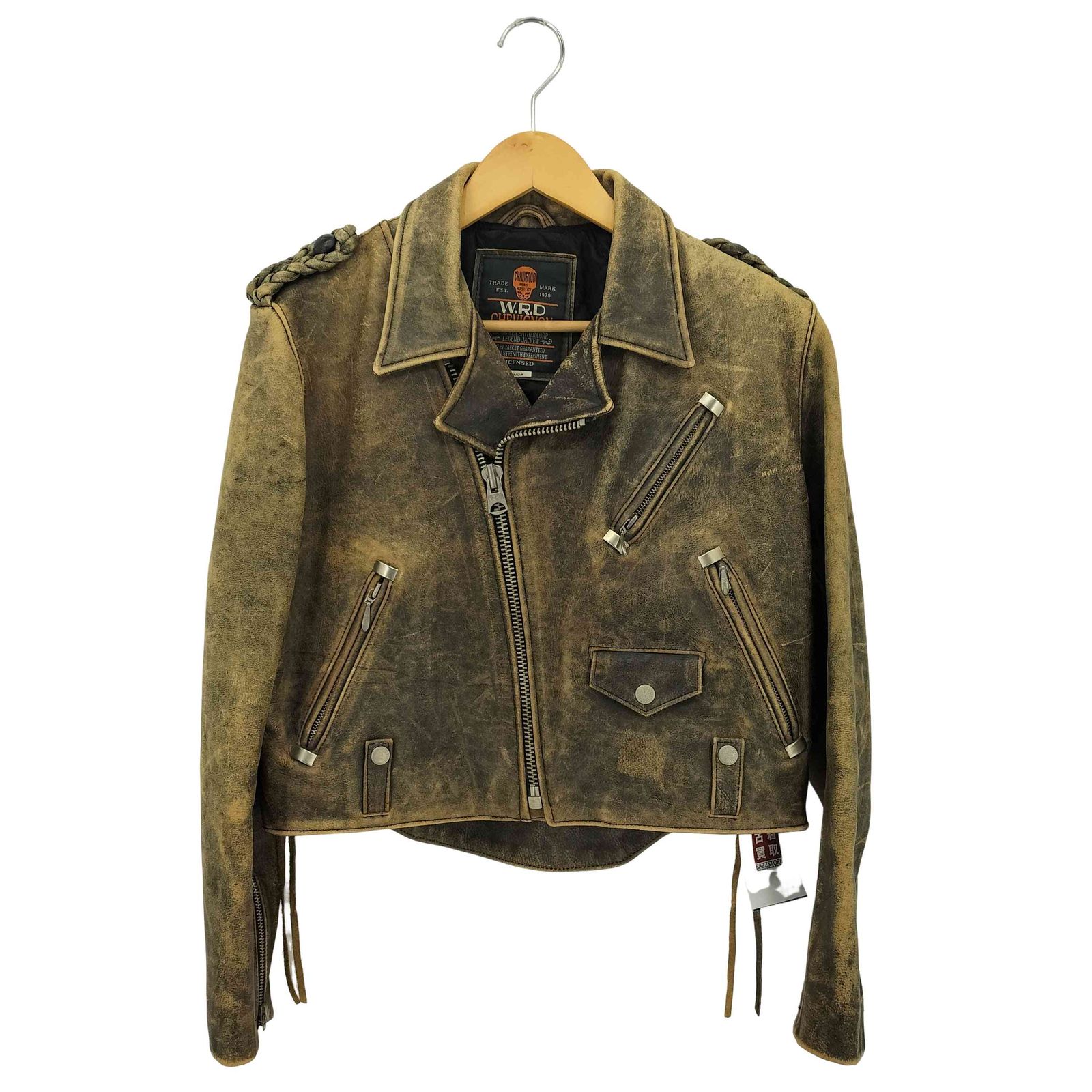 シェビニオン CHEVIGNON 00s W.R.D ヴィンテージ加工 カウレザー 