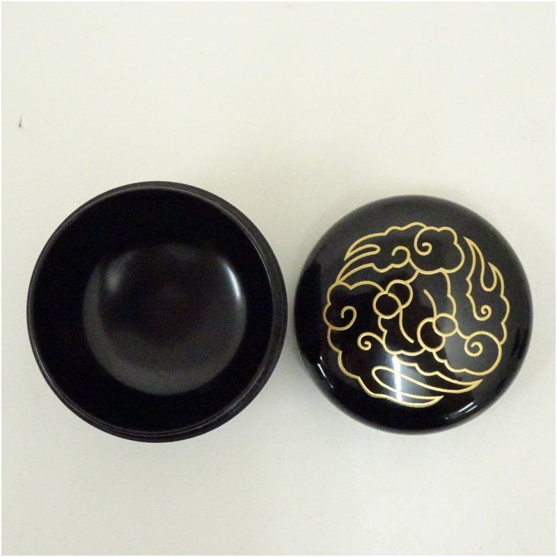 和田寿峰造 氷川神社神紋中棗（共箱） 茶道 茶道具 おしゃれ 茶器