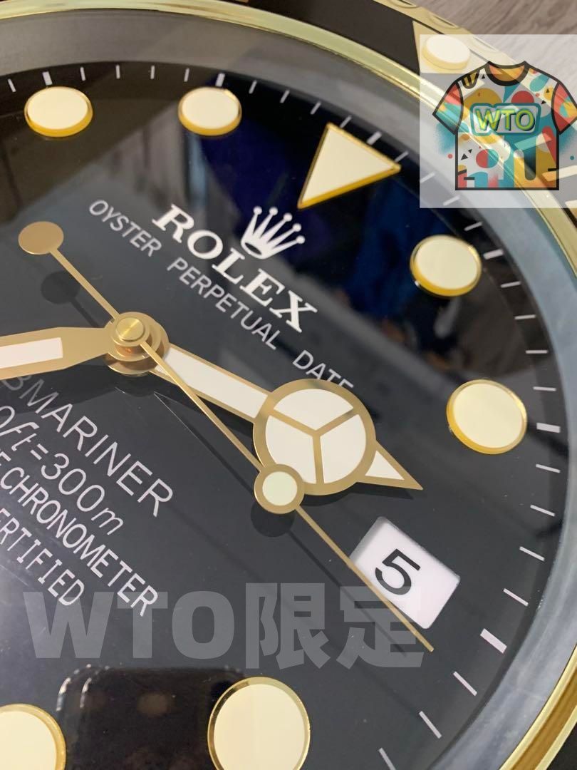 ロレックス ROLEX 掛け時計 サブマリーナブラック-WTO輸入 - メルカリ