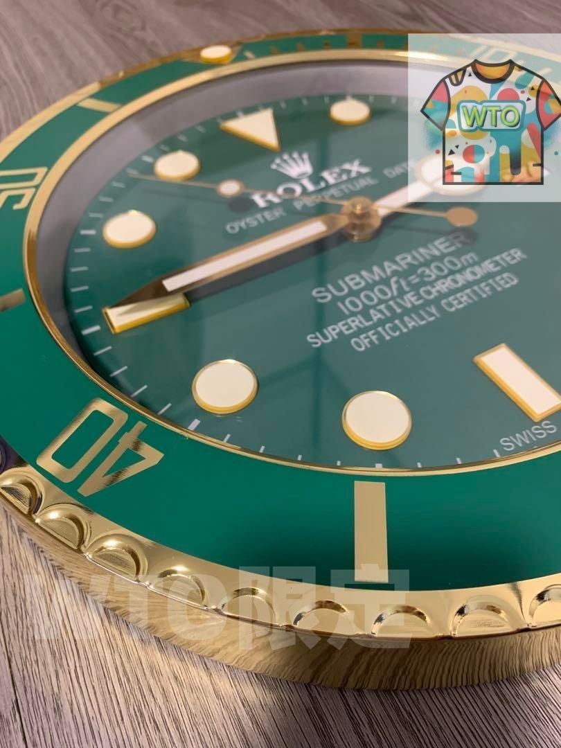 ロレックス ROLEX 掛け時計 サブマリーナグリーン-WTO輸入 - メルカリ