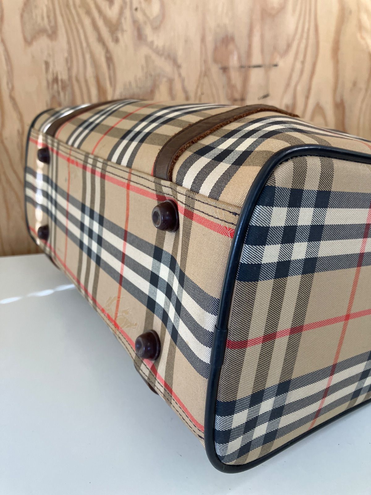  バーバリー ミニボストンバッグ ノバチェック 4945 ボストンバッグ 旅行用バッグ バッグ