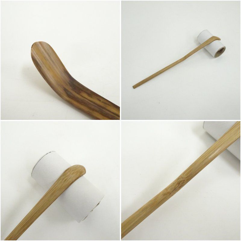 竹茶杓（銘：深緑）（大徳寺 藤井誡堂書付）（共箱） 茶道 茶道具