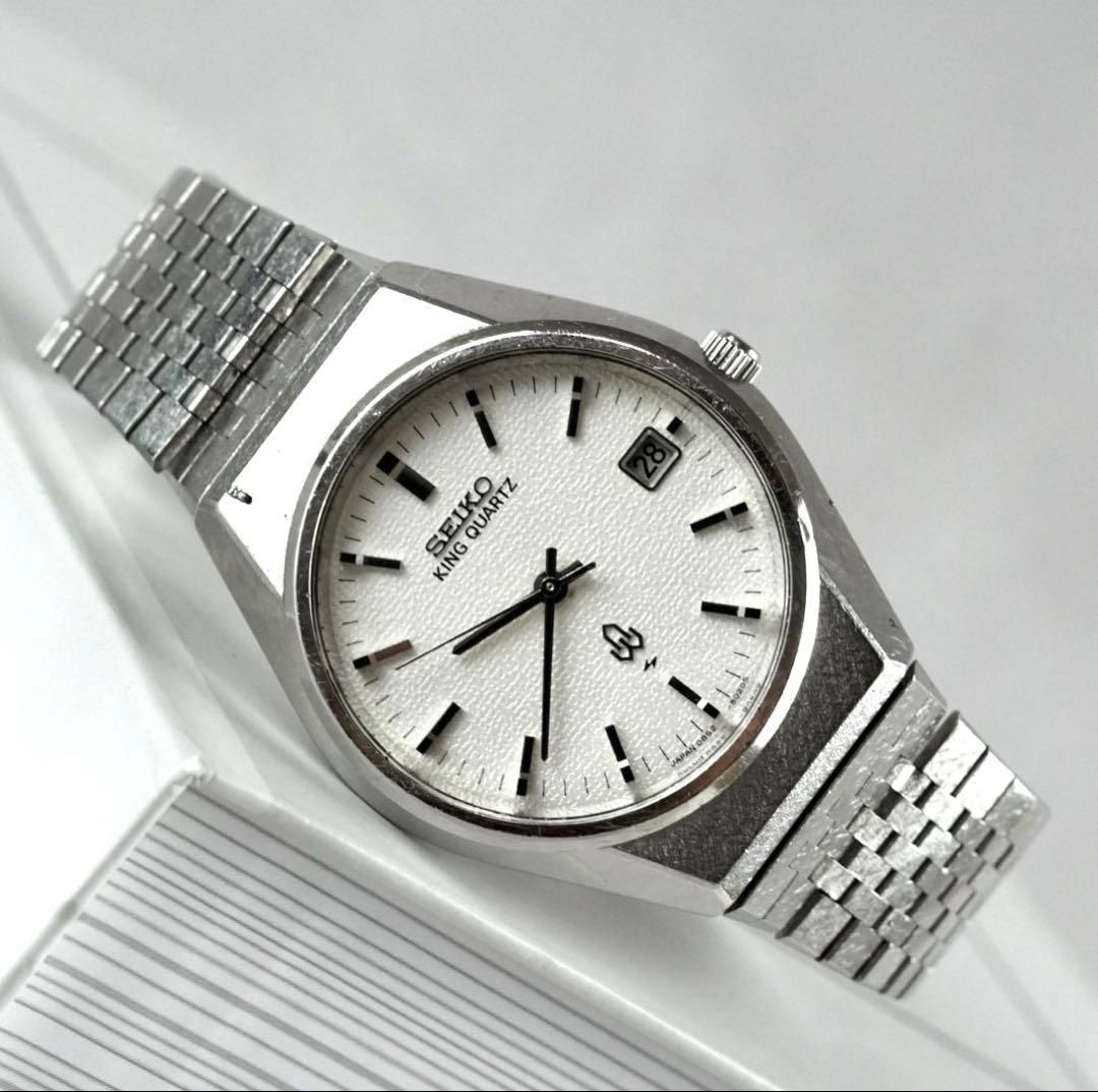 セイコー　キングクォーツ　稼働品 SEIKO セイコー KING QUARTZ キングクォーツ 0852-8025 純正ブレス KQ