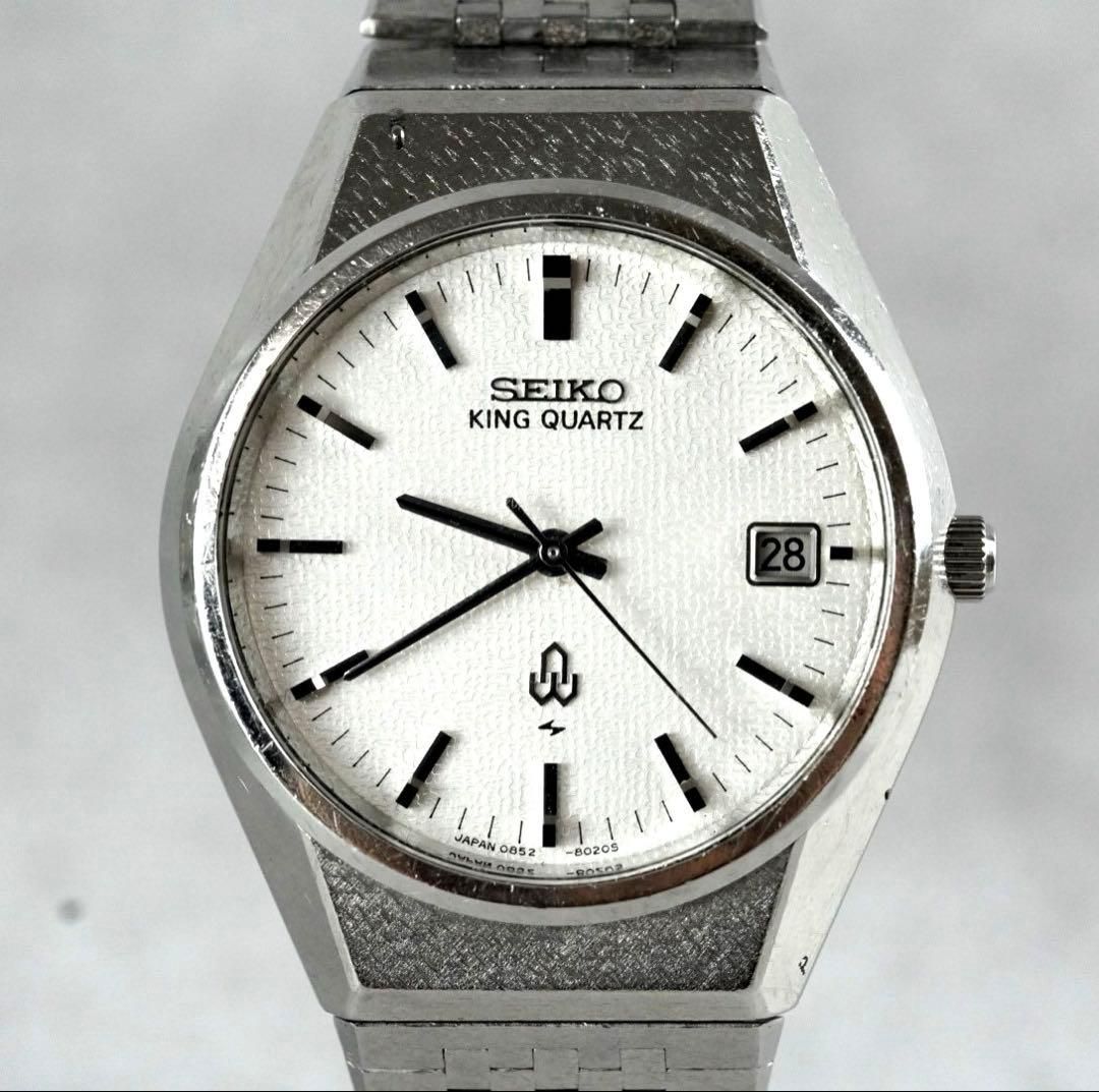 美品【SEIKO/セイコー】 キングクオーツ SEIKO セイコー KING QUARTZ キングクォーツ 0852-8025 純正ブレス KQ