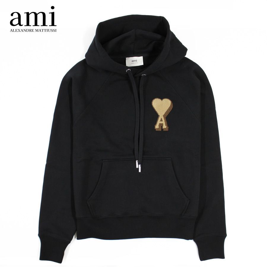 新品男女兼用 Amiparis アミパリスパーカー長袖 ホワイト Lサイズ AMI