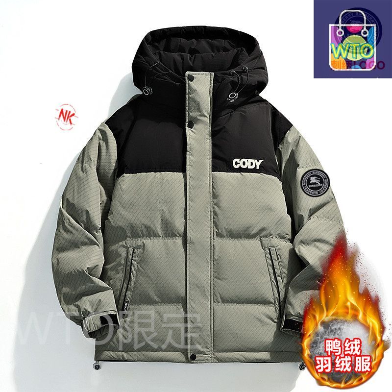 今日特価】Burberry バーバリー 刺繍ロゴダウンコート 90% 白鳥ダウン