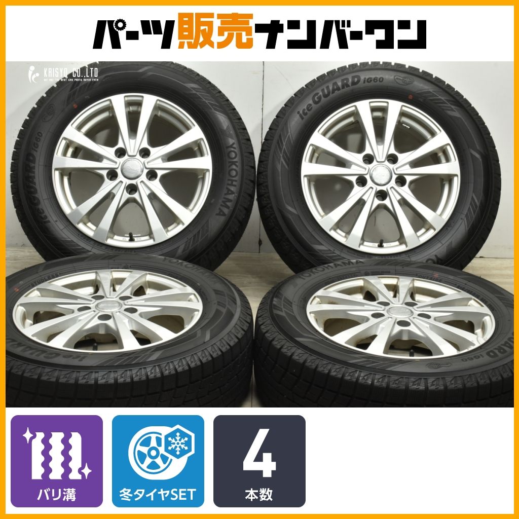 手渡可 バリ溝 アルファード ヴェル30 純正 215/65R16 WM02 冬 2024年製 バリ溝】ブレード 16in 6.5J +40 PCD114.3 ヨコハマ アイス