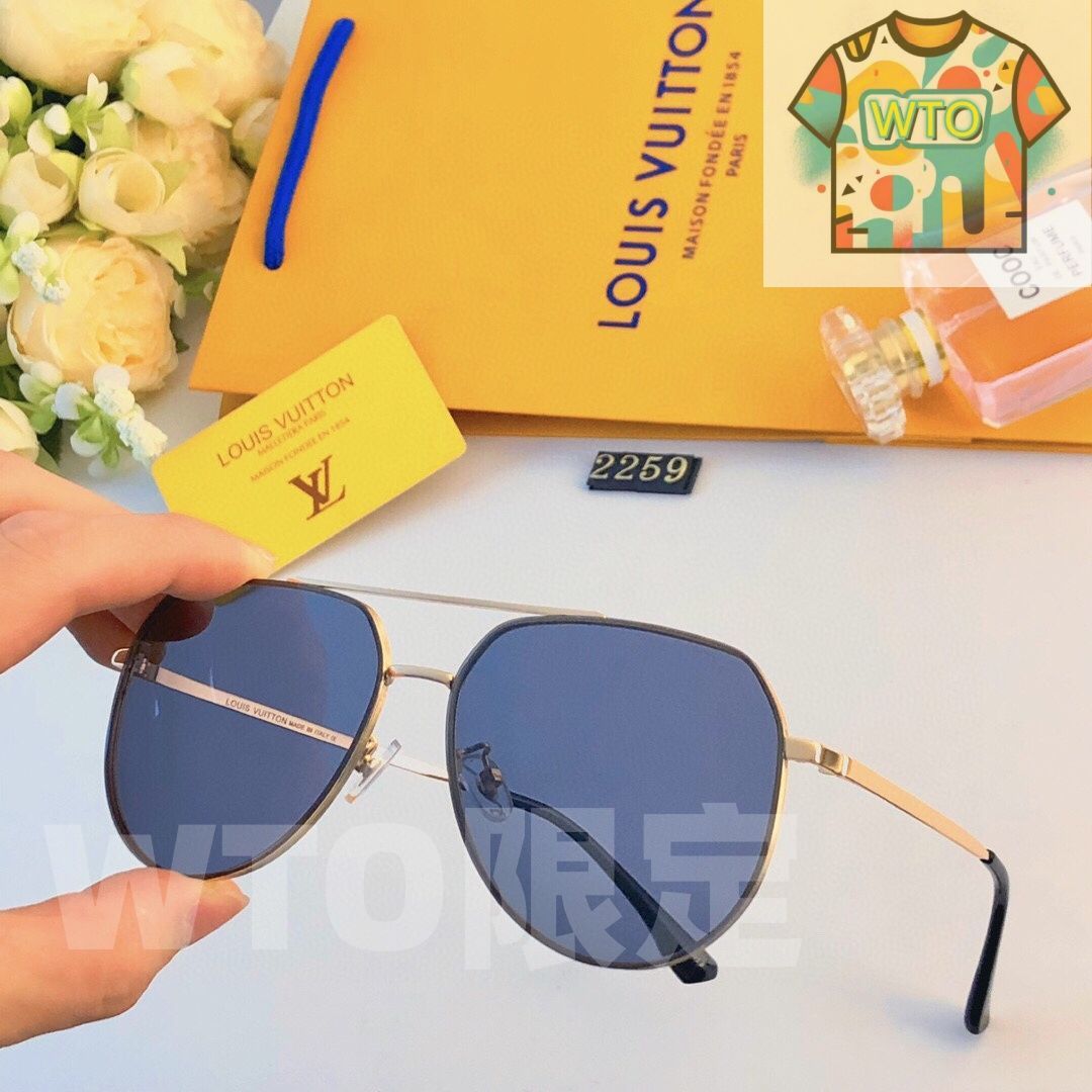 LV 2024 年式 エレガントなメンズ用 偏光サングラス（ハムグラス） 鼻