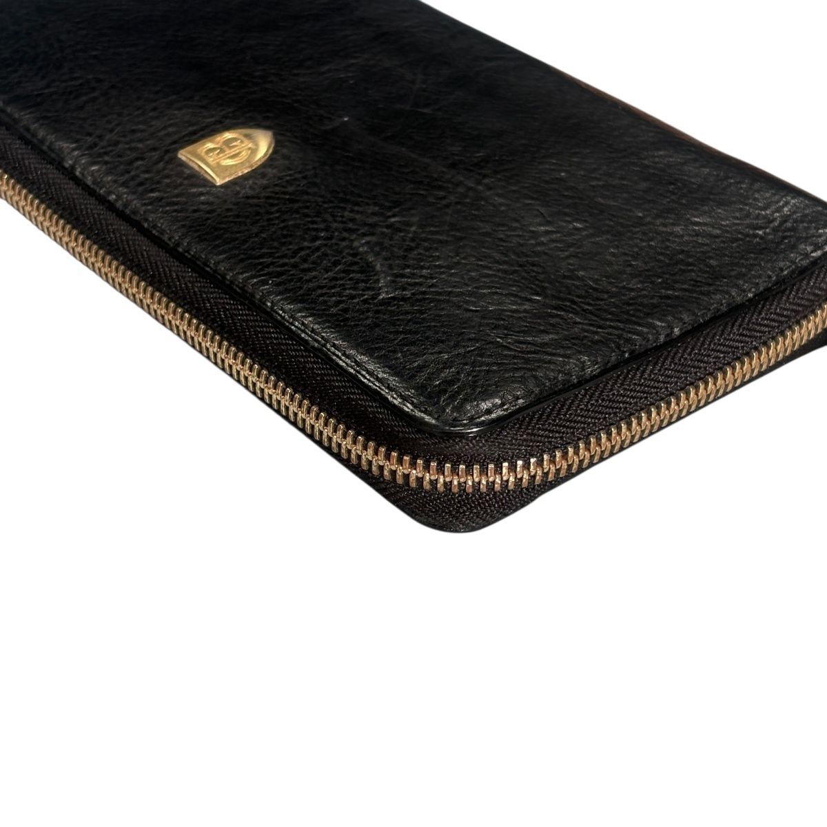 ♪3539 ブラックレーベル クレストブリッジ 長財布 ラウンドファスナー