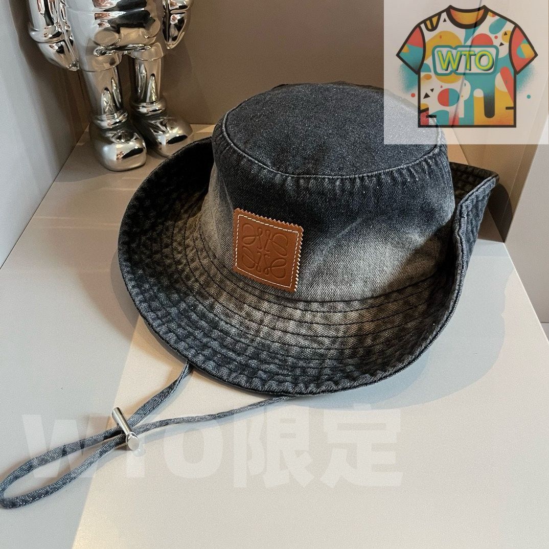 新品未使用『LOEWE』デニムハット　グレー LOEWE ロエウェ デニムフィッシャーマンハット - メルカリ