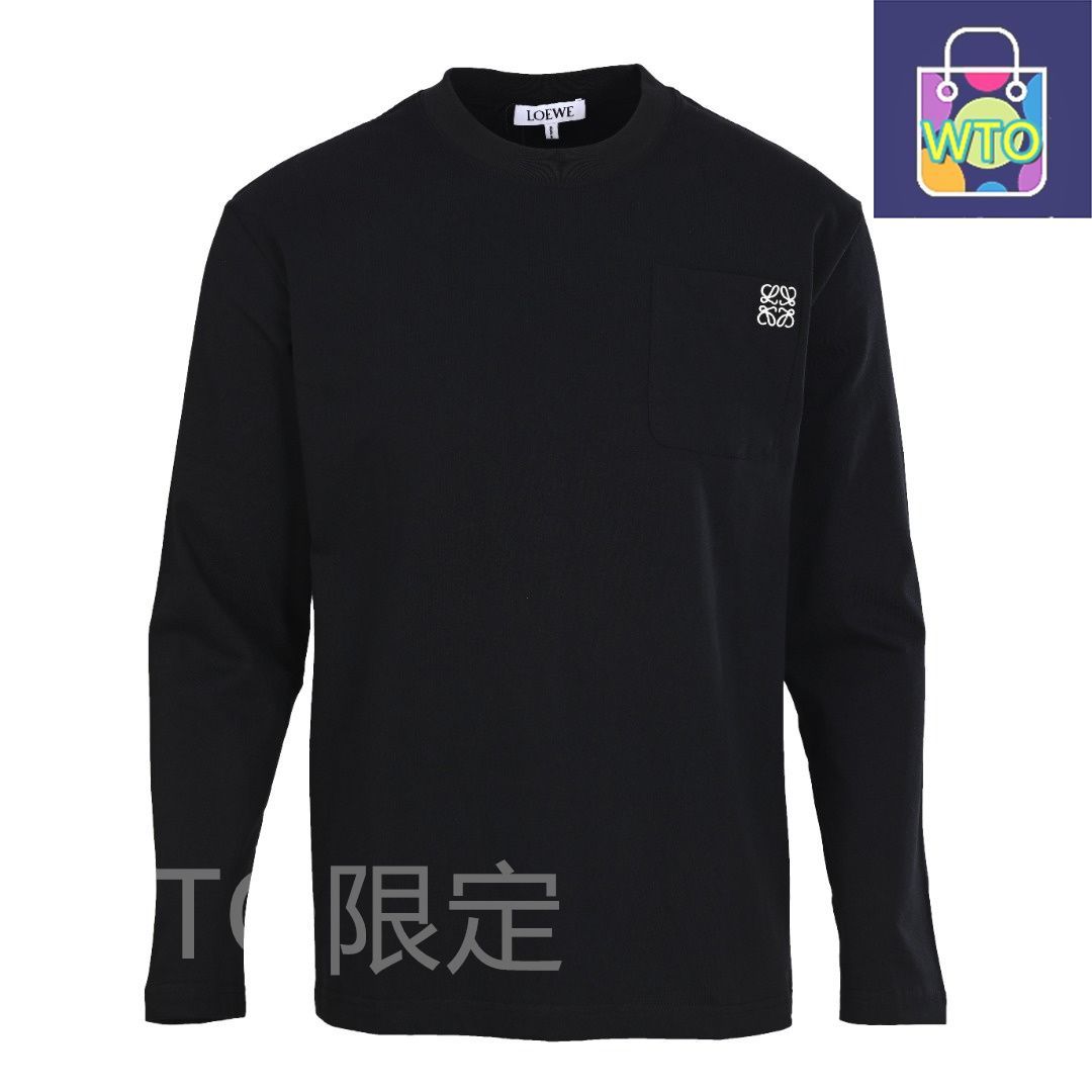 今日特価】Loewe ロエベ ポケットロゴエンブロイダリーロングスリーブT