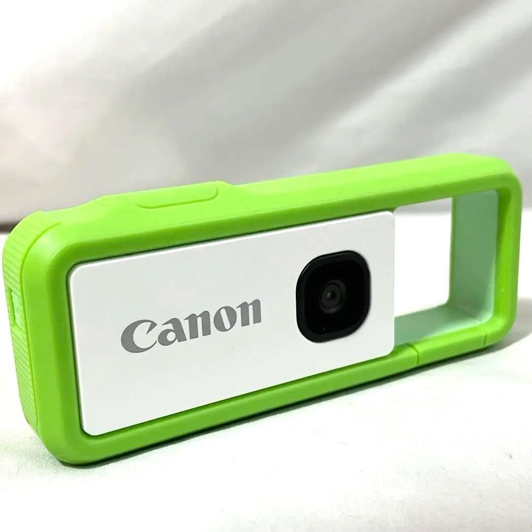 美品】Canon カメラ iNSPiC REC GREEN グリーン FV-100 小型 防水 耐久