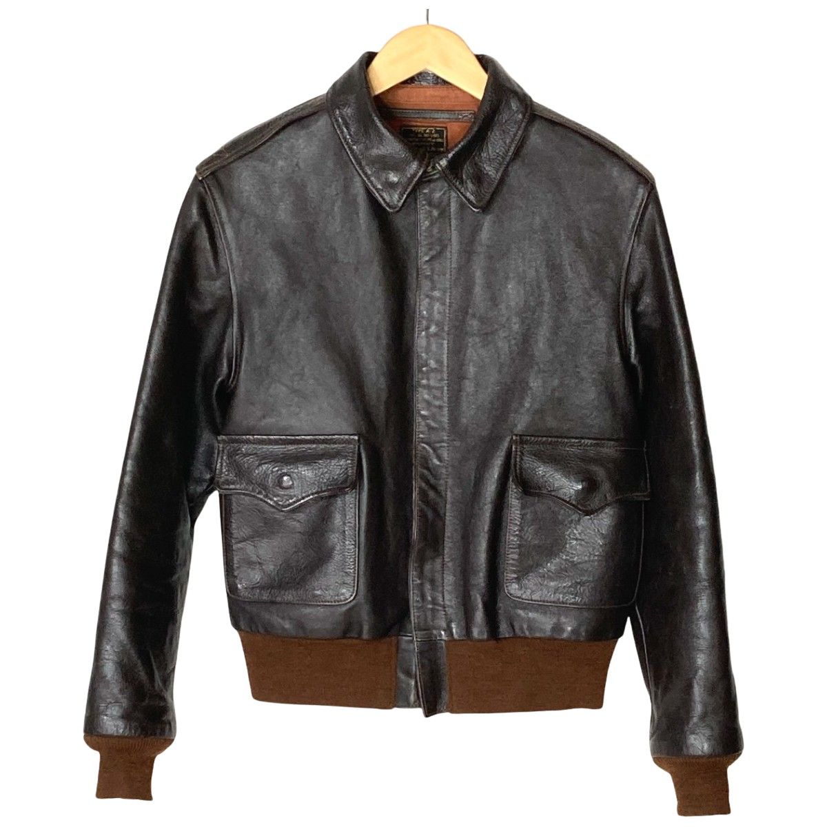 TOYS McCOY トイズマッコイ レザージャケット A-2 H.OKAMOTO ブラウン