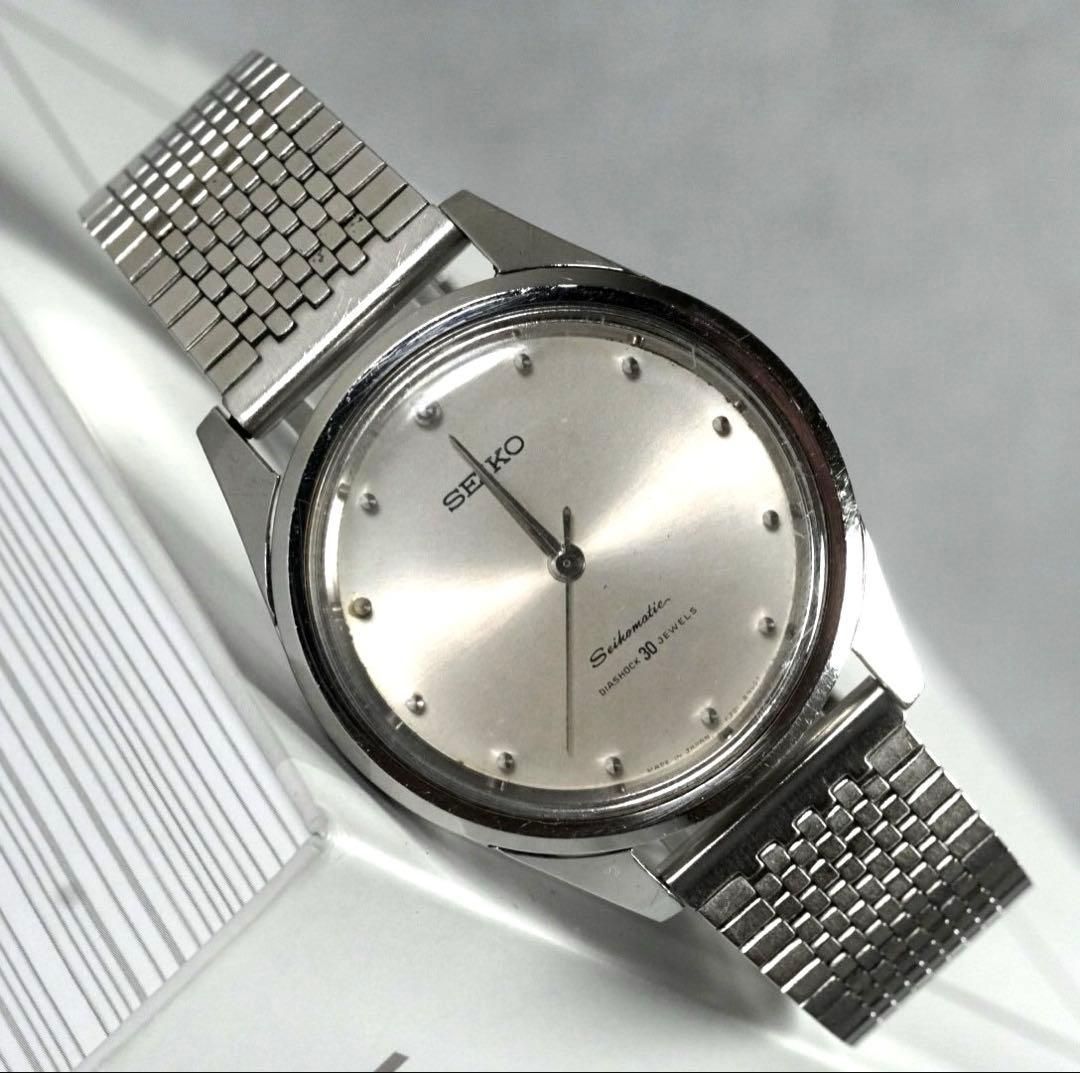 SEIKO☆セイコーマチック スリム 30石 自動巻き メンズ 腕時計