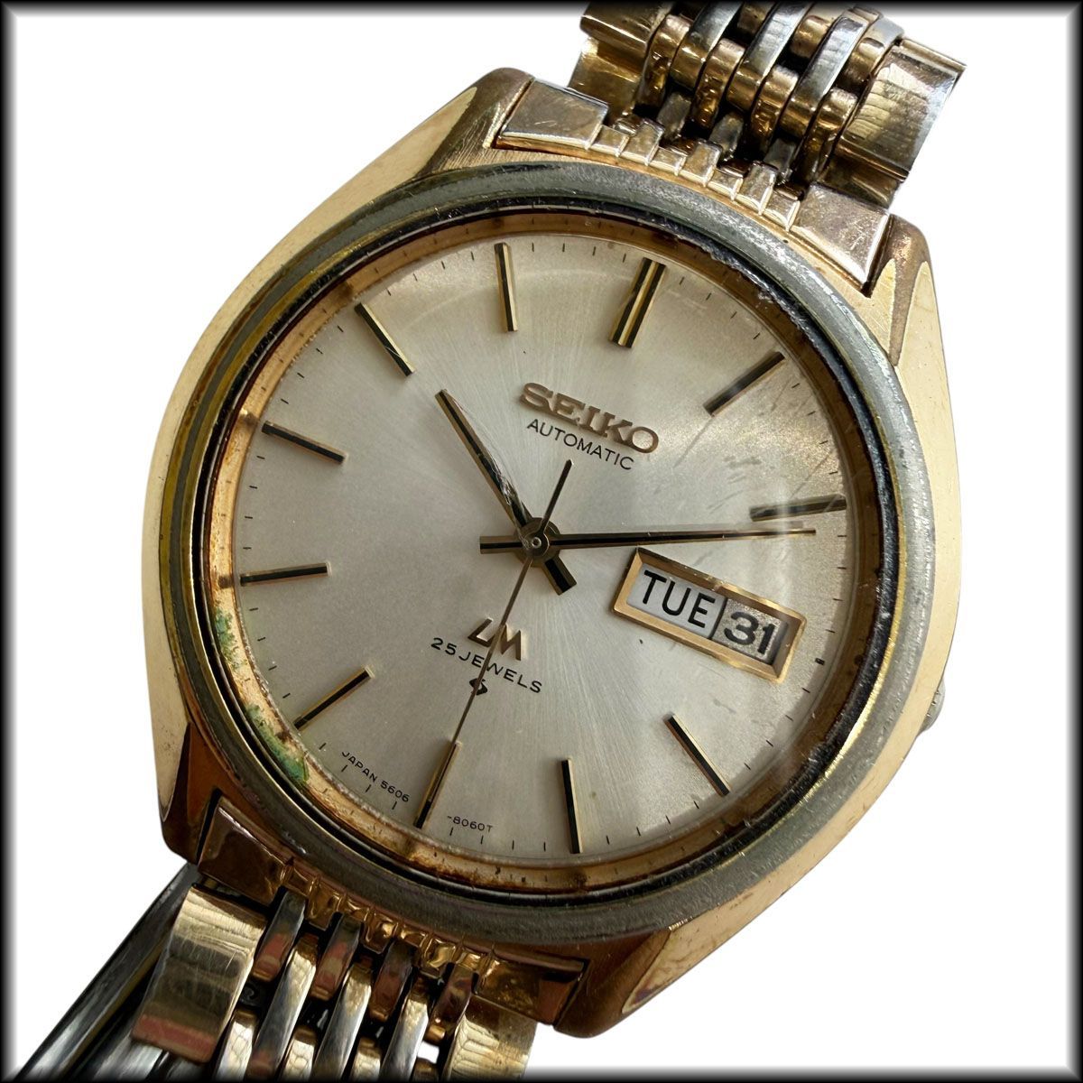 ジャンク◇SEIKO◇セイコー LM ロードマチック 5606-8030 メンズ腕時計