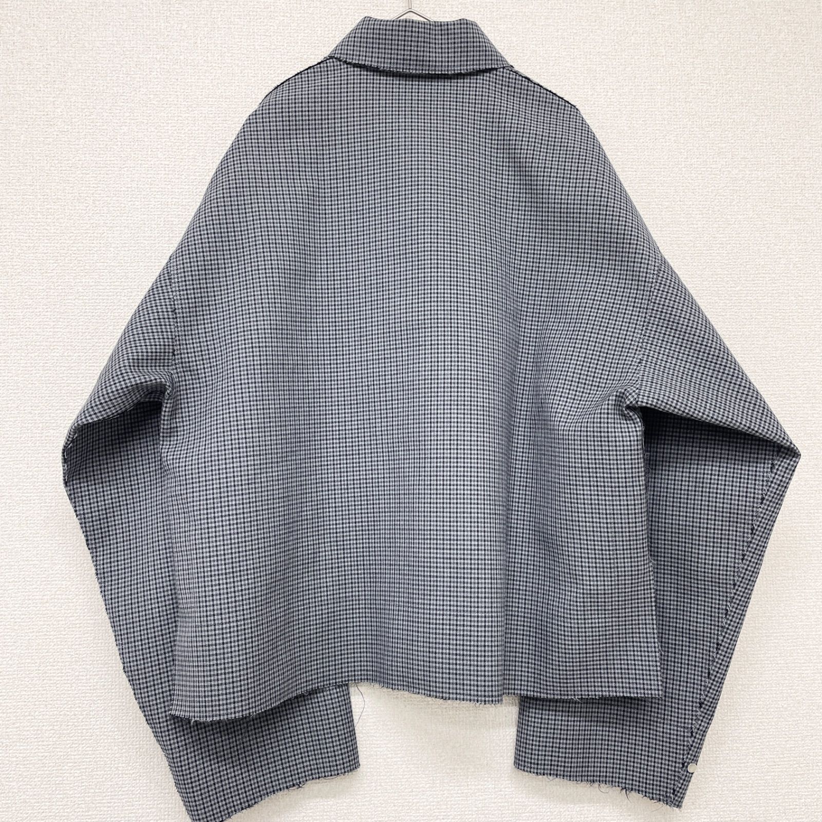 【美品】ヨーク☆ウールジップジャケット グレー YOKE ドリズラージャケット YOKE ヨーク カットオフドリズラージャケット ショートコート ガン