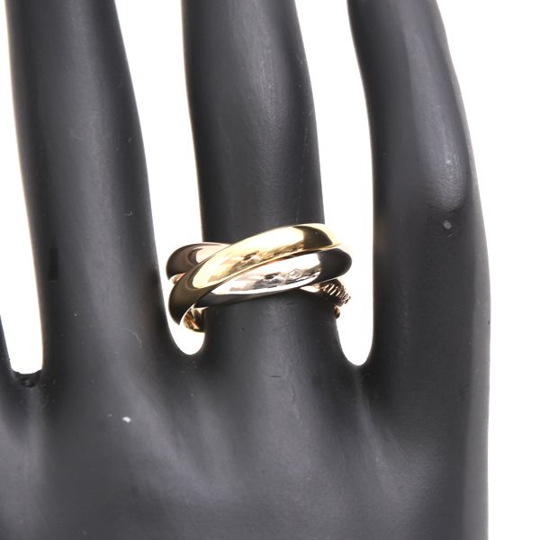 カルティエ 指輪 レディース トリニティ リング 3.3mm幅 53号 ゴールド