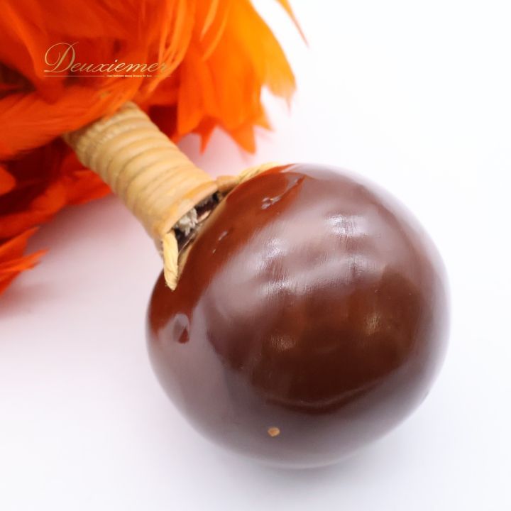 フラダンス ウリウリ マラカス 小物 小道具 楽器 タヒチアン オレンジ