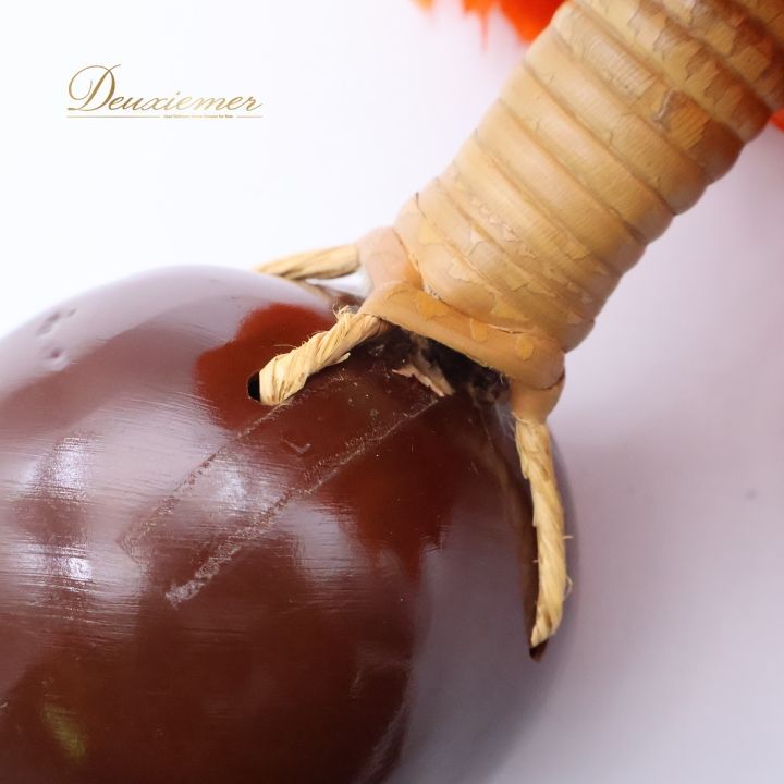 フラダンス ウリウリ マラカス 小物 小道具 楽器 タヒチアン オレンジ