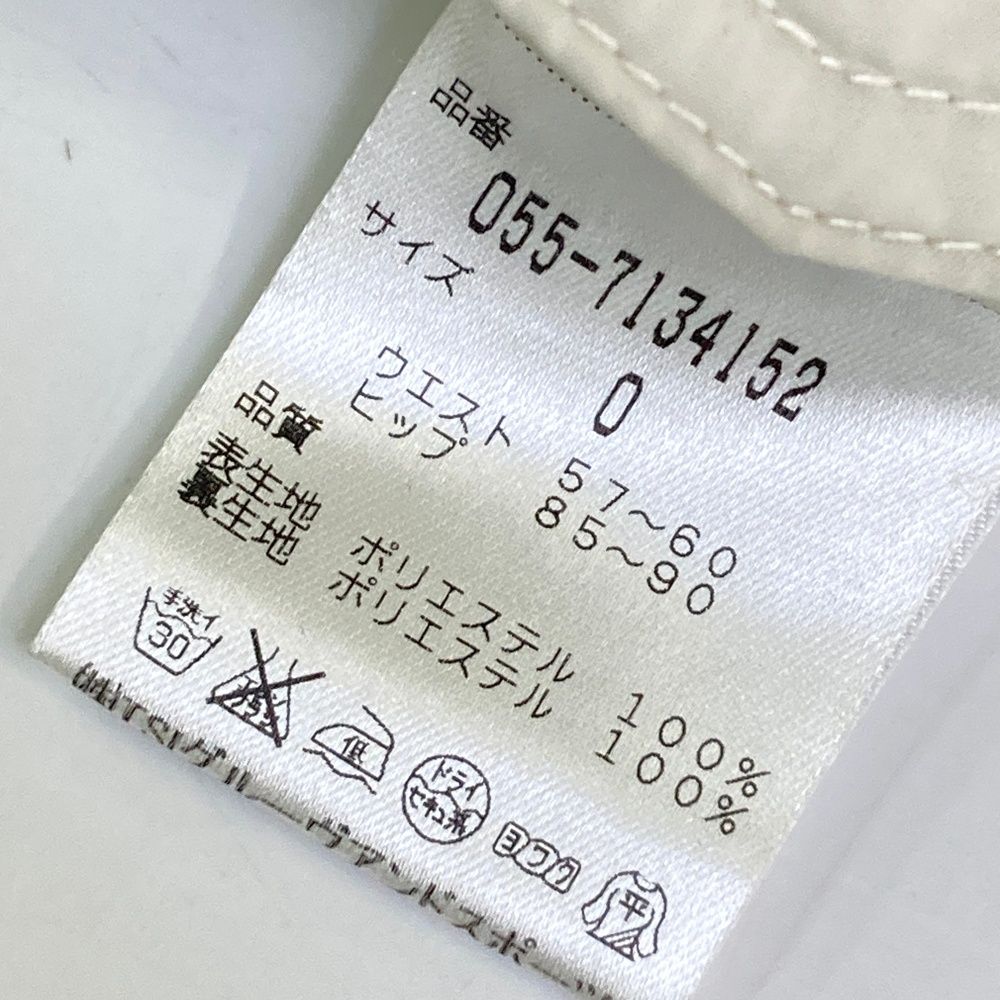 サイズ：0 PEARLY GATES パーリーゲイツ 蓄熱スカート ホワイト系