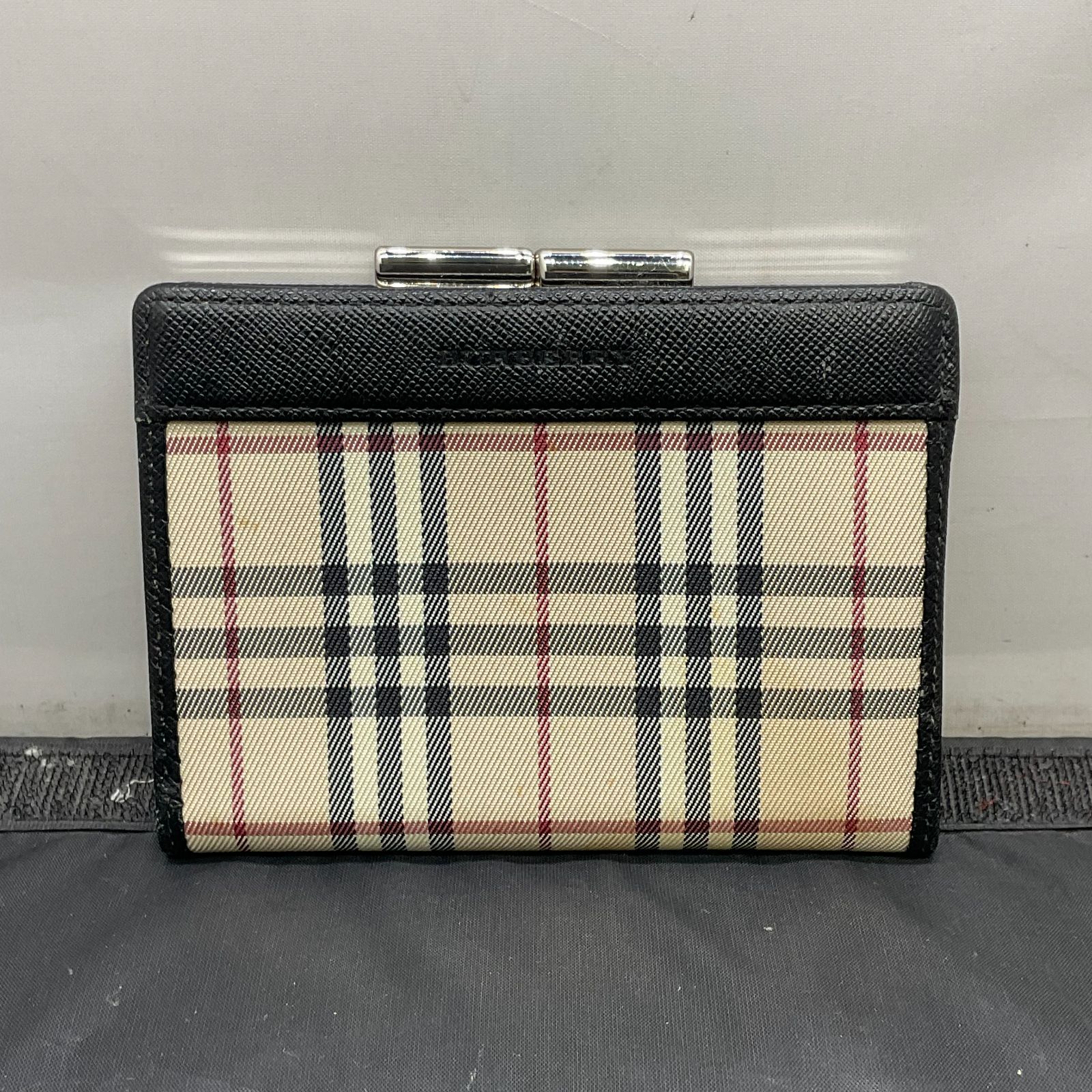 バーバリー がま口 チェック 財布 B25112371 - メルカリ