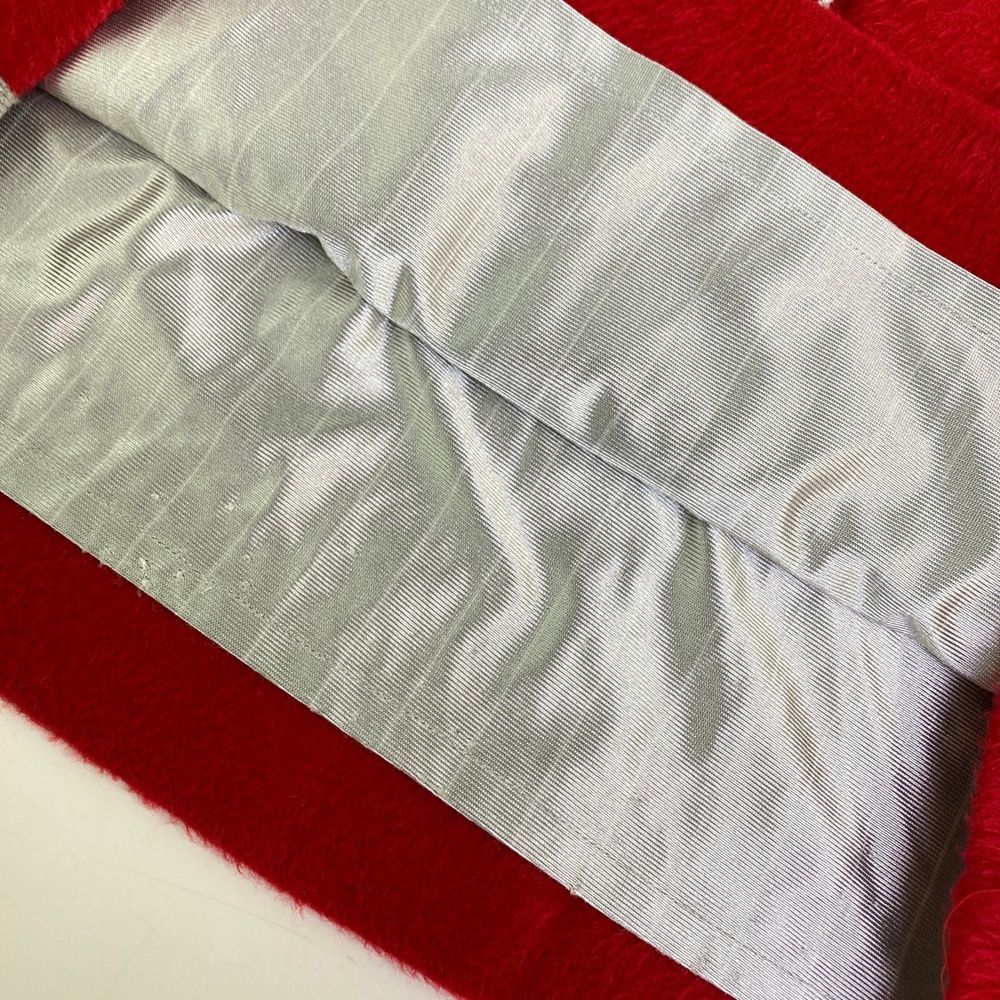 サイズ：38 ARCHIVIO アルチビオ 蓄熱 ウール混 ニットスカート レッド